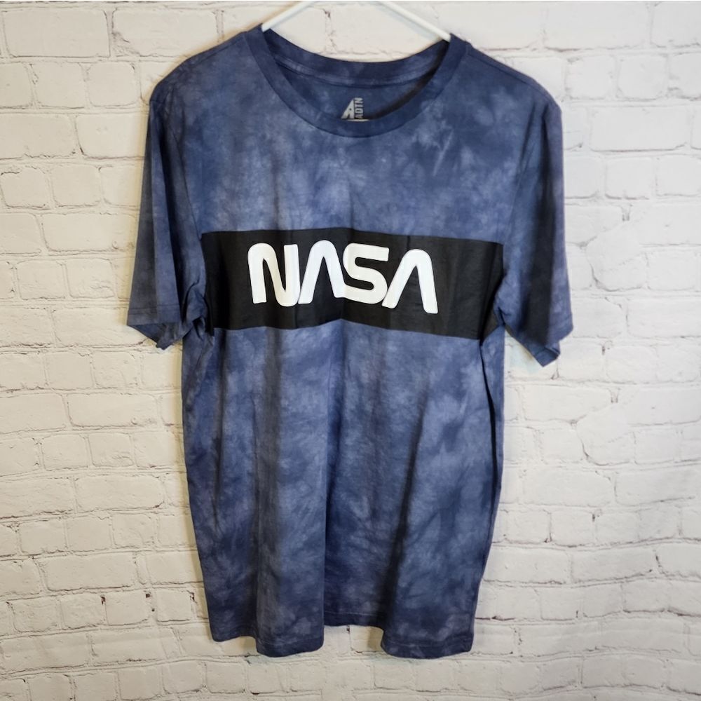 Men's ADTN Nasa tye dye shirt, size Medium